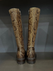 BOTTES BIKER PYTHON STRETCH TAUPE