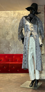 ROBE MANTEAU LONGUE ZÉBRA