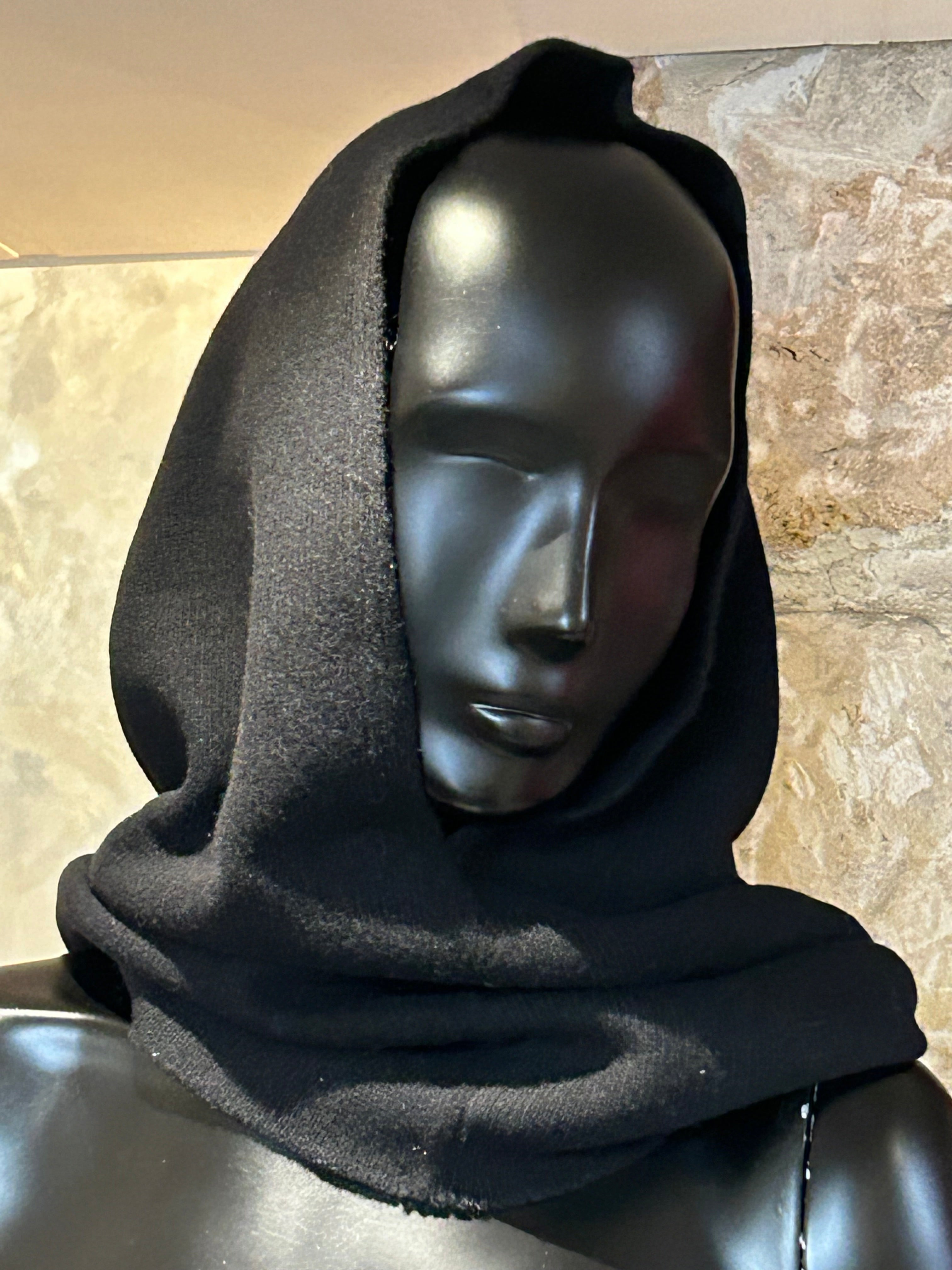CAGOULE ÉCHARPE NOIRE