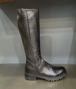BOTTES EN PYTHON STRETCH NOIRES
