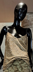 TOP SEQUINS DORÉ