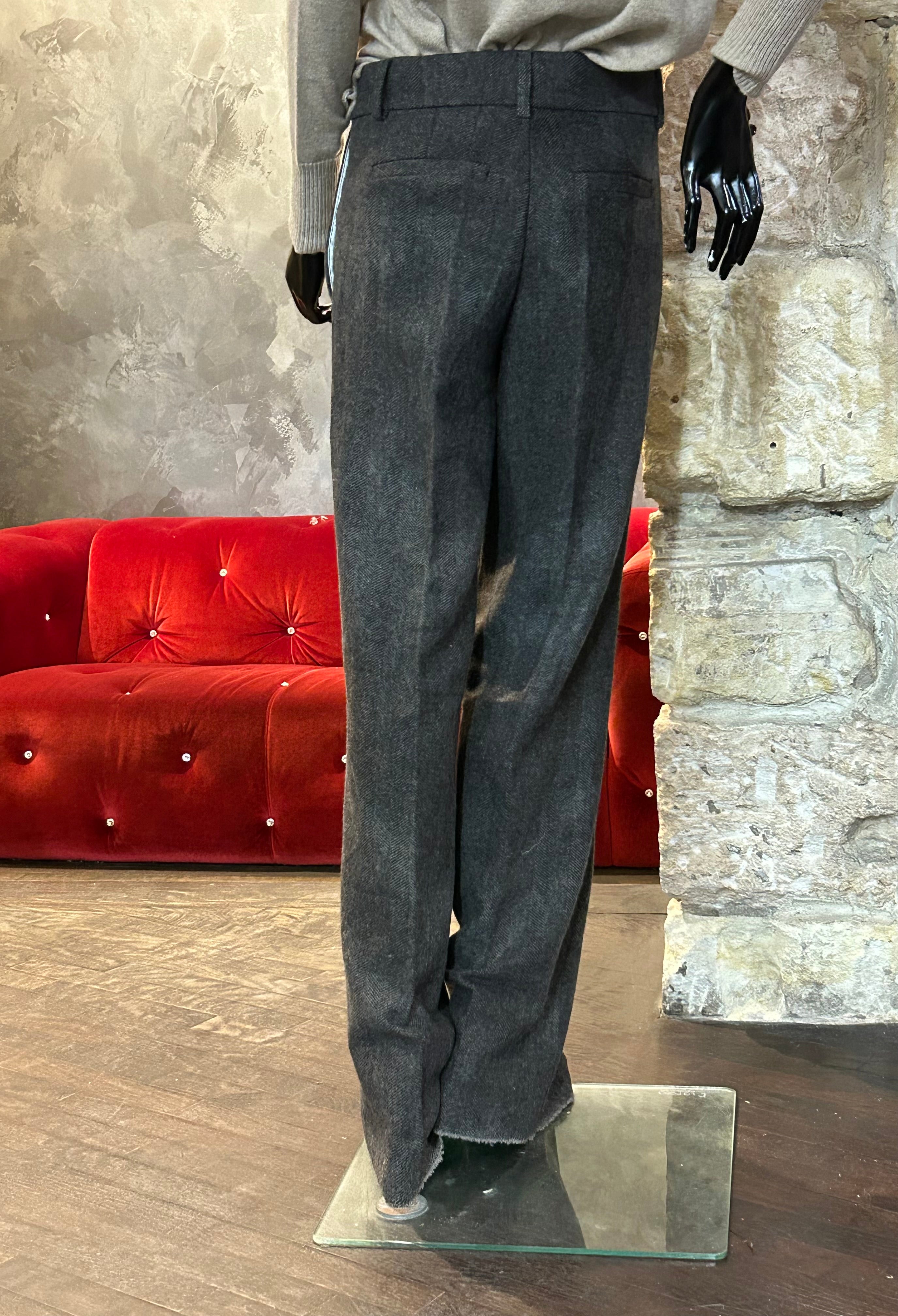 PANTALON LARGE CHEVRONS