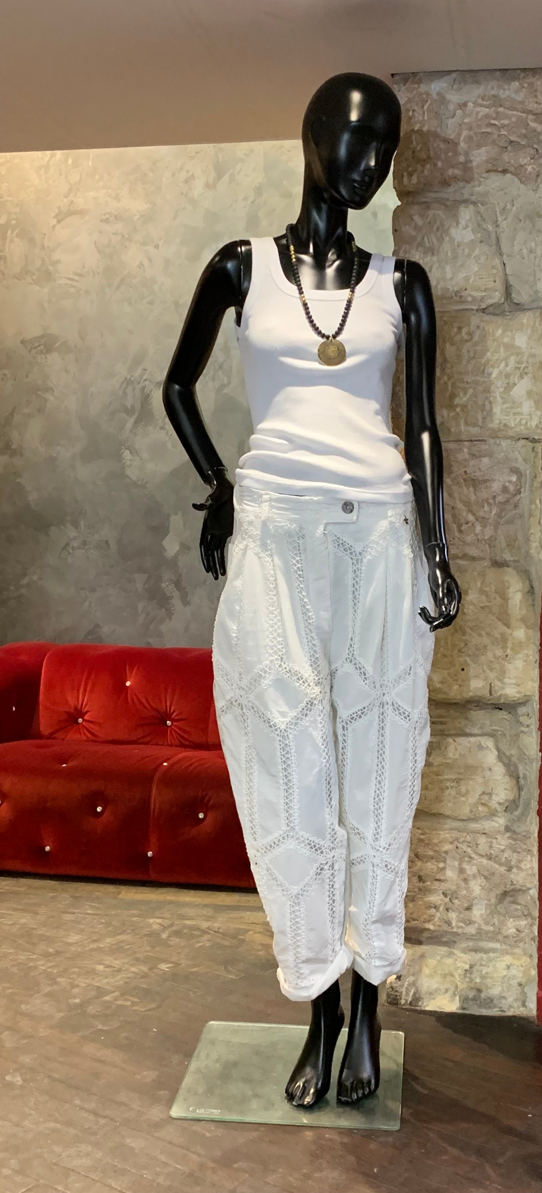 PANTALON LOOSE BLANC