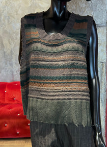 PULL SANS MANCHES A BANDES