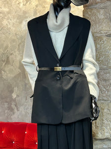 GILET OUVERT COTES