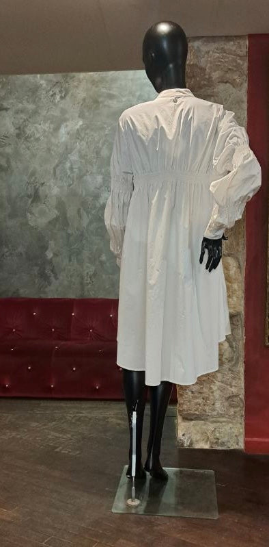 ROBE CHEMISE BLANC VANILLÉ