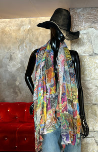 LONG FOULARD PSYCHÉ