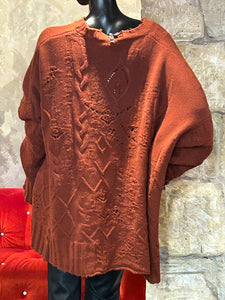 PULL OVER LONG AMARANTE