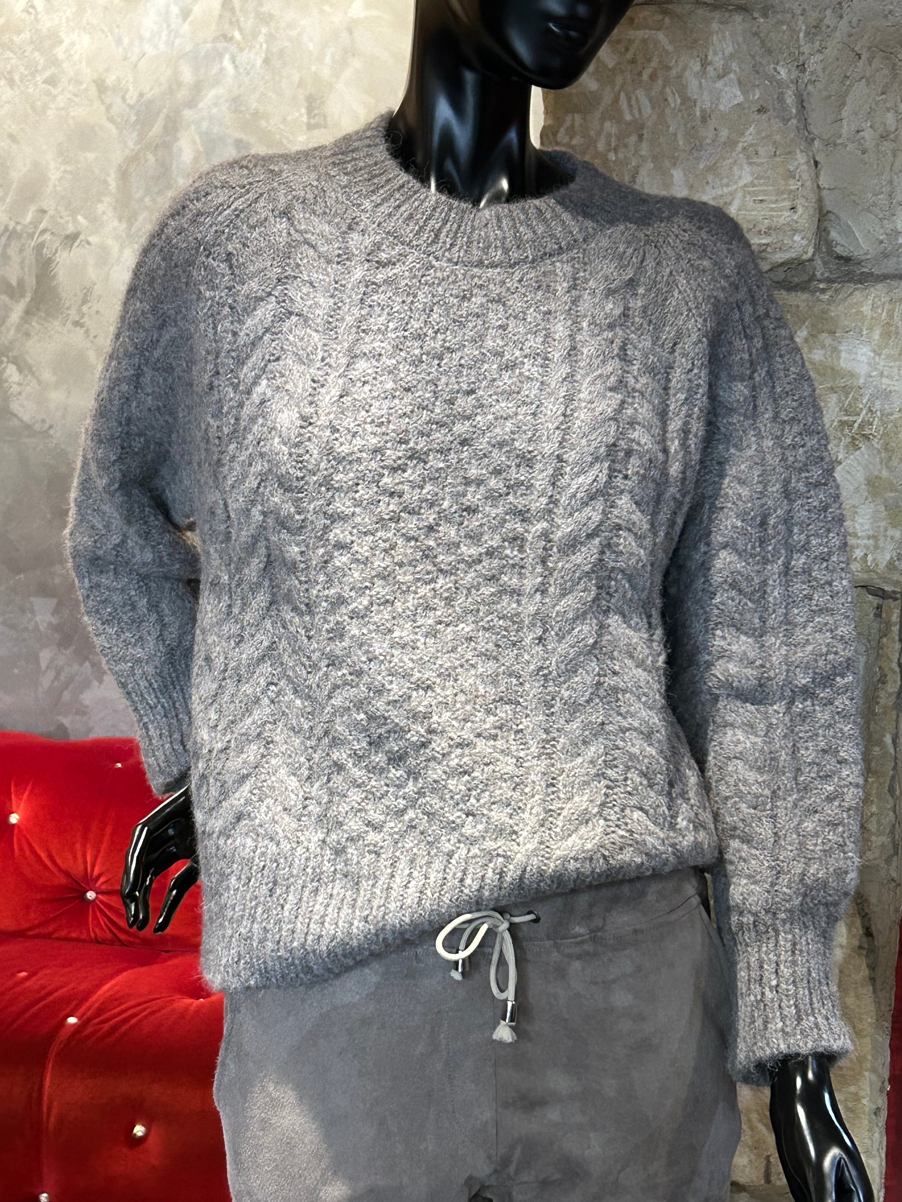 PULL LAINE TORSADÉE BABY ALPAGA