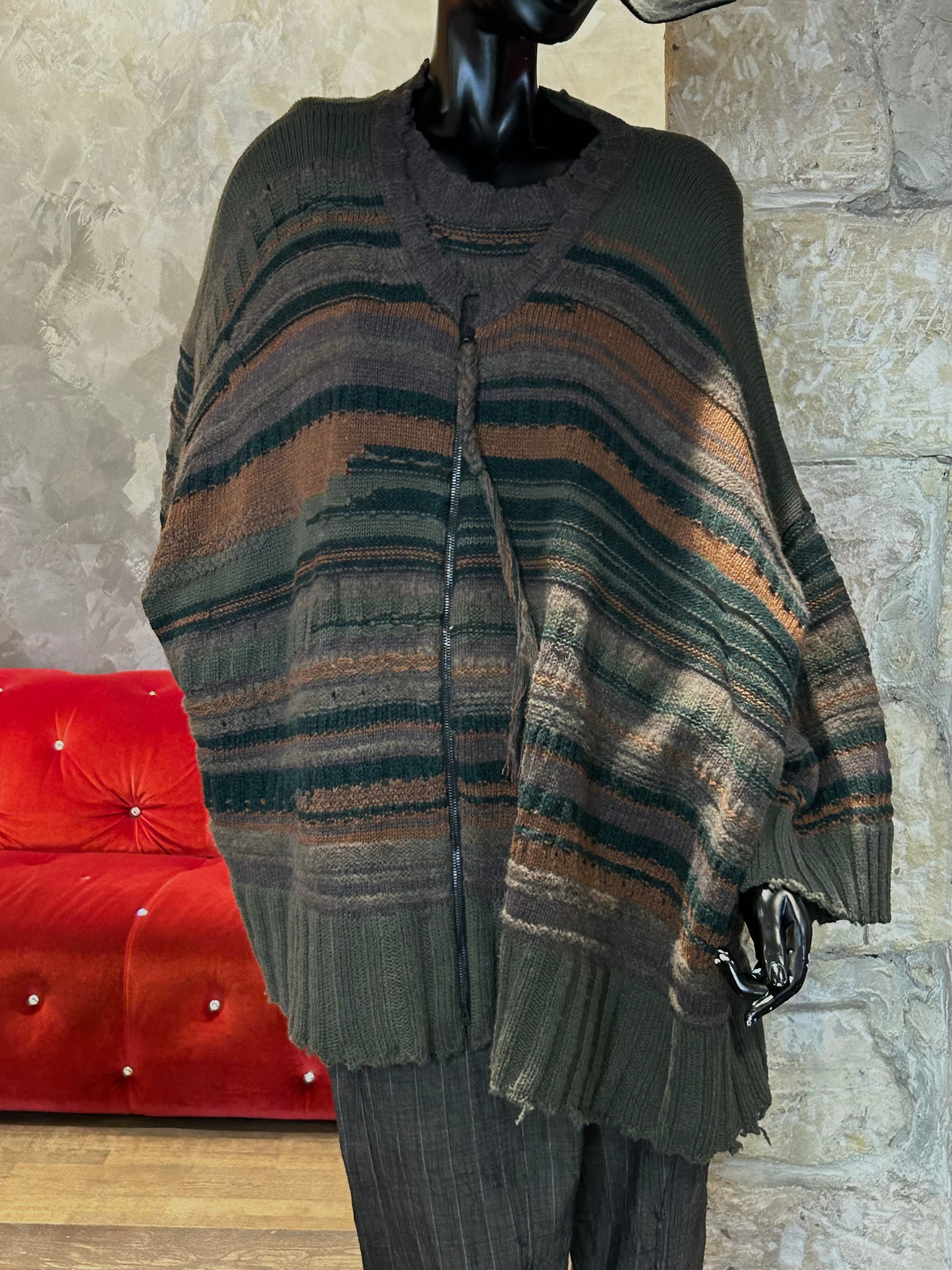 CARDIGAN OVERSIZE ZIPPÉ
