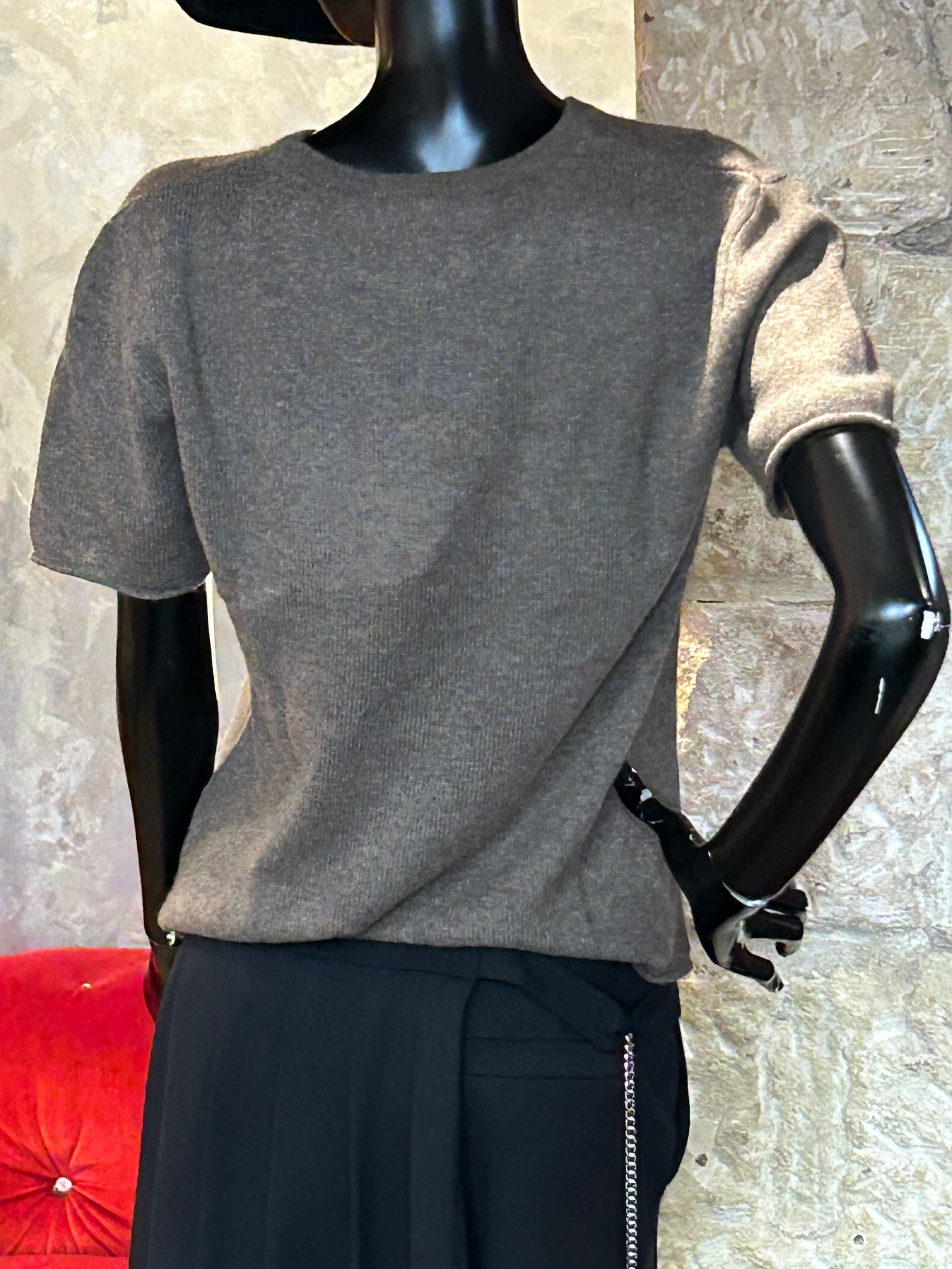 PULL MANCHES COURTES CACHEMIRE