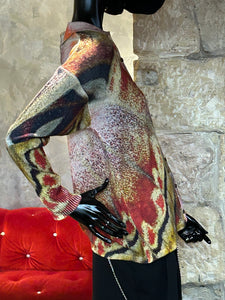 CARGIGAN A POIL CACHEMIRE MULTICOLORE