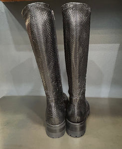 BOTTES EN PYTHON STRETCH NOIRES
