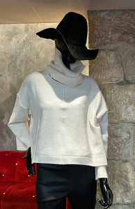 PULL ECRU VOL AMOVIBLE