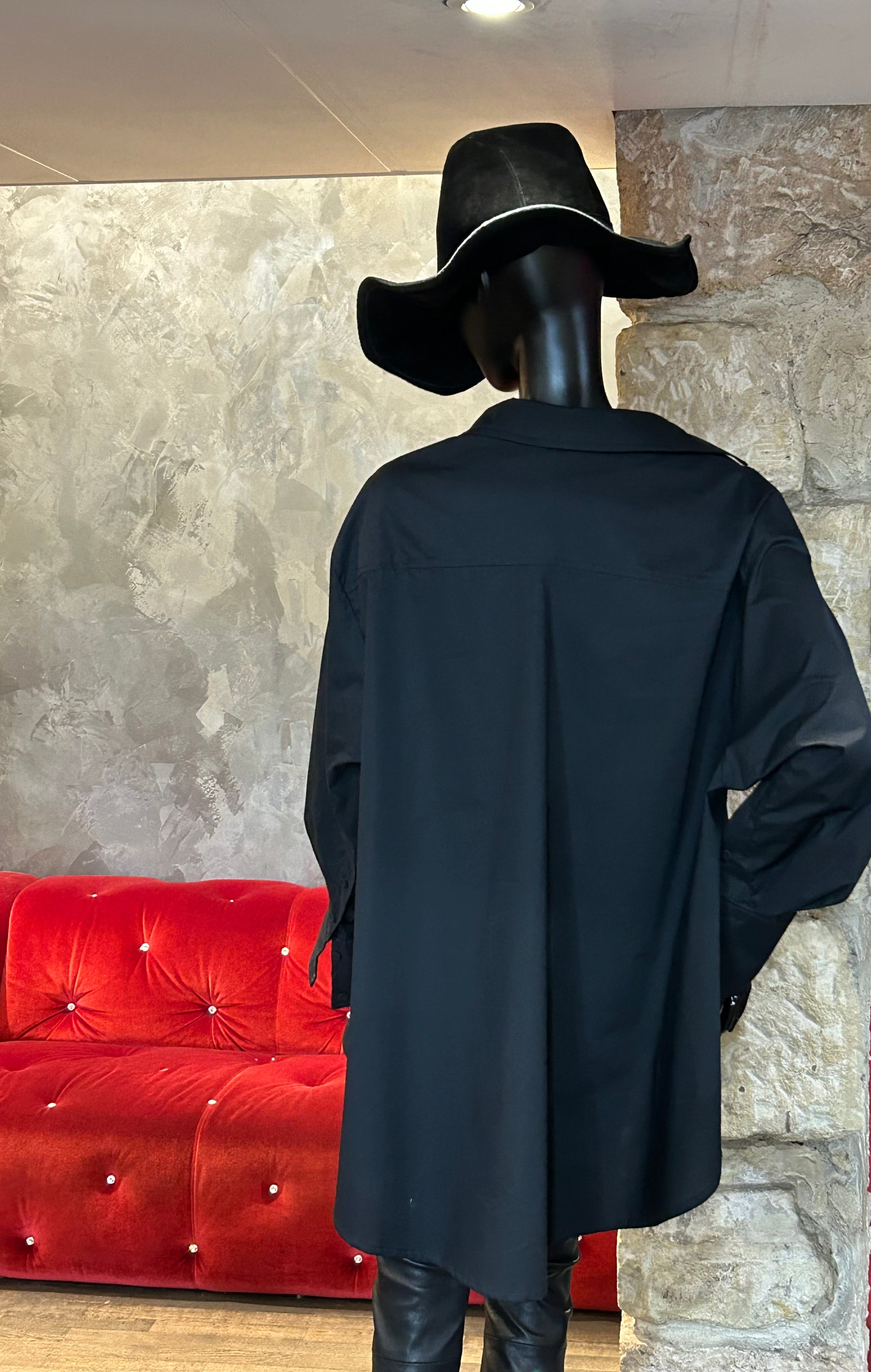 CHEMISE NOIRE OVER
