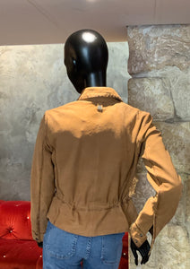 BLOUSON-VESTE EN CUIR