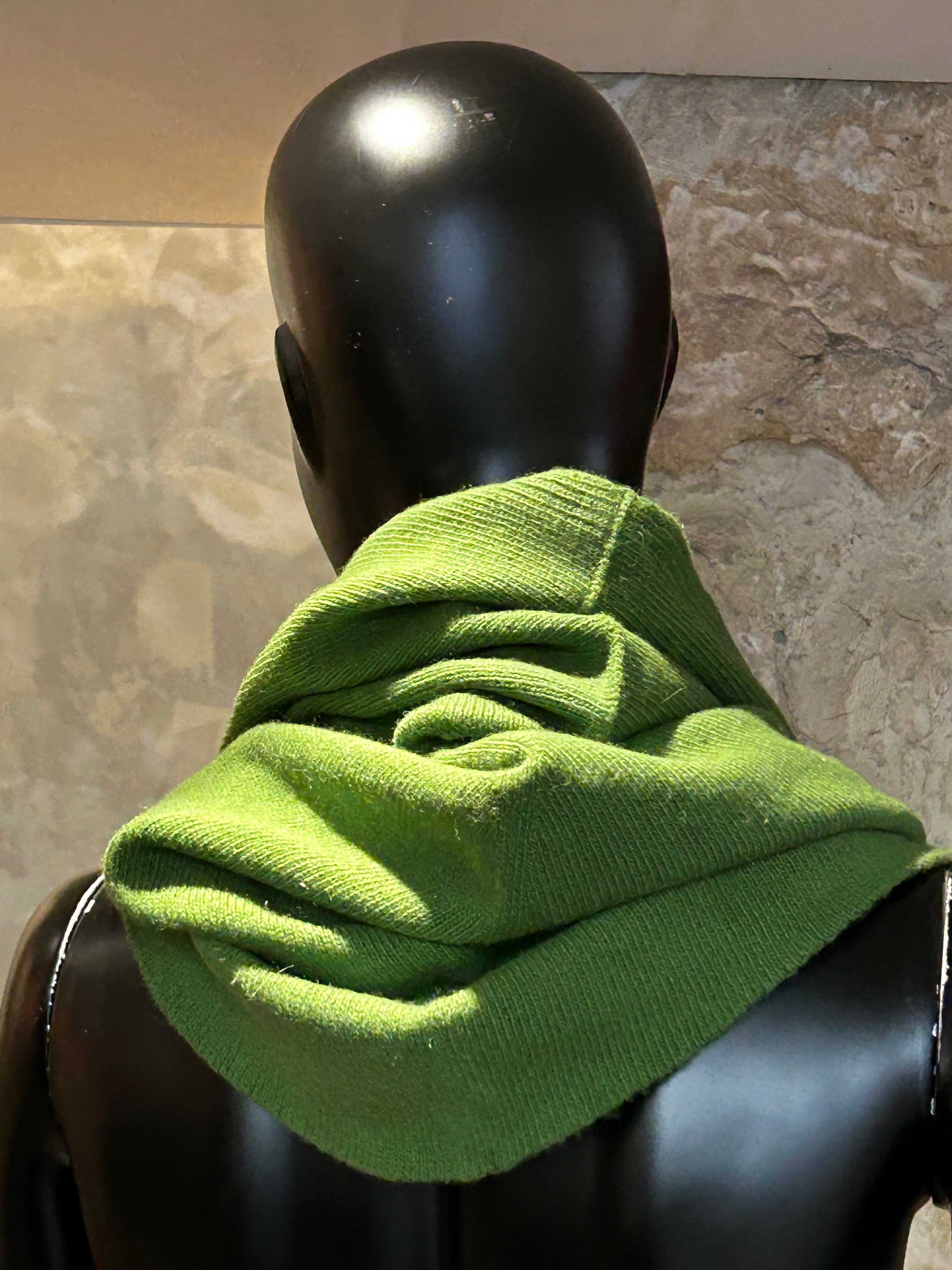 CAGOULE ÉCHARPE VERT POMME