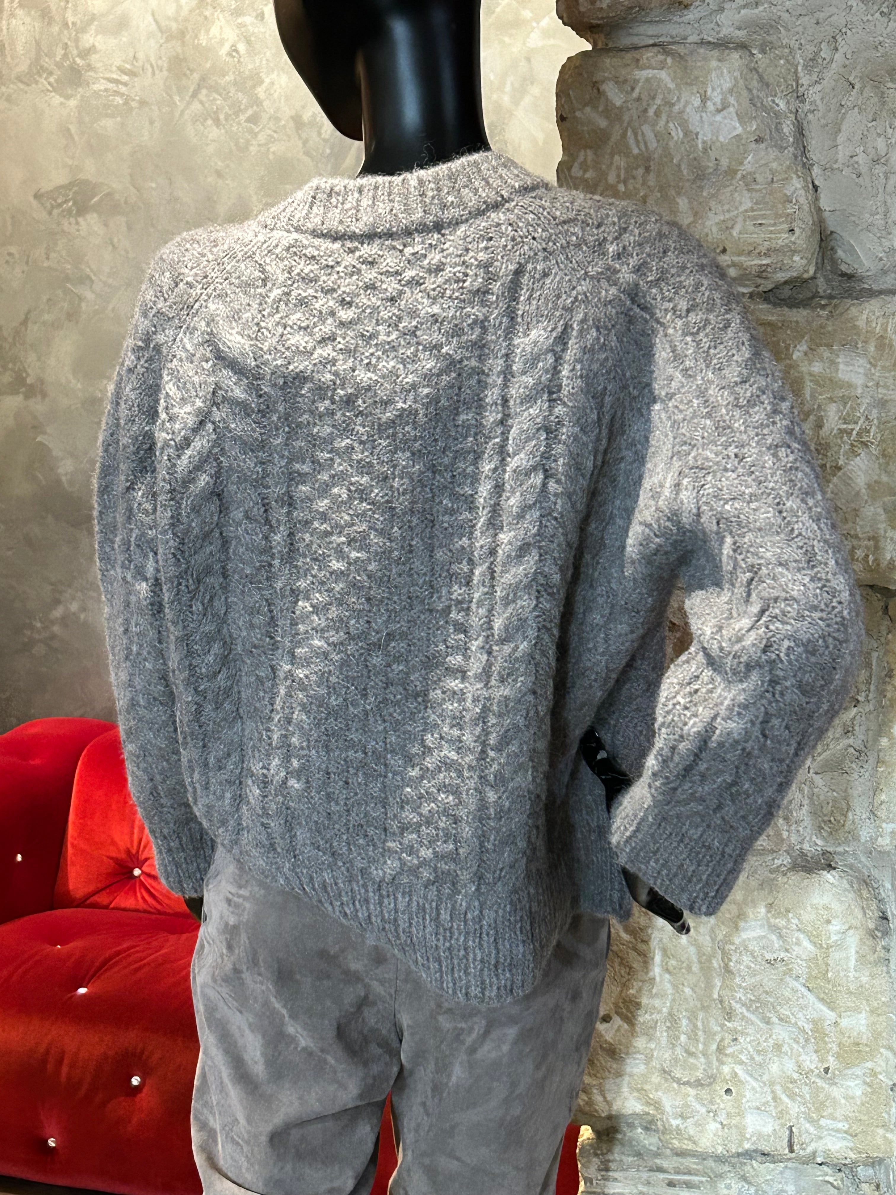 PULL LAINE TORSADÉE BABY ALPAGA