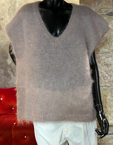 PULL SANS MANCHES MOHAIR