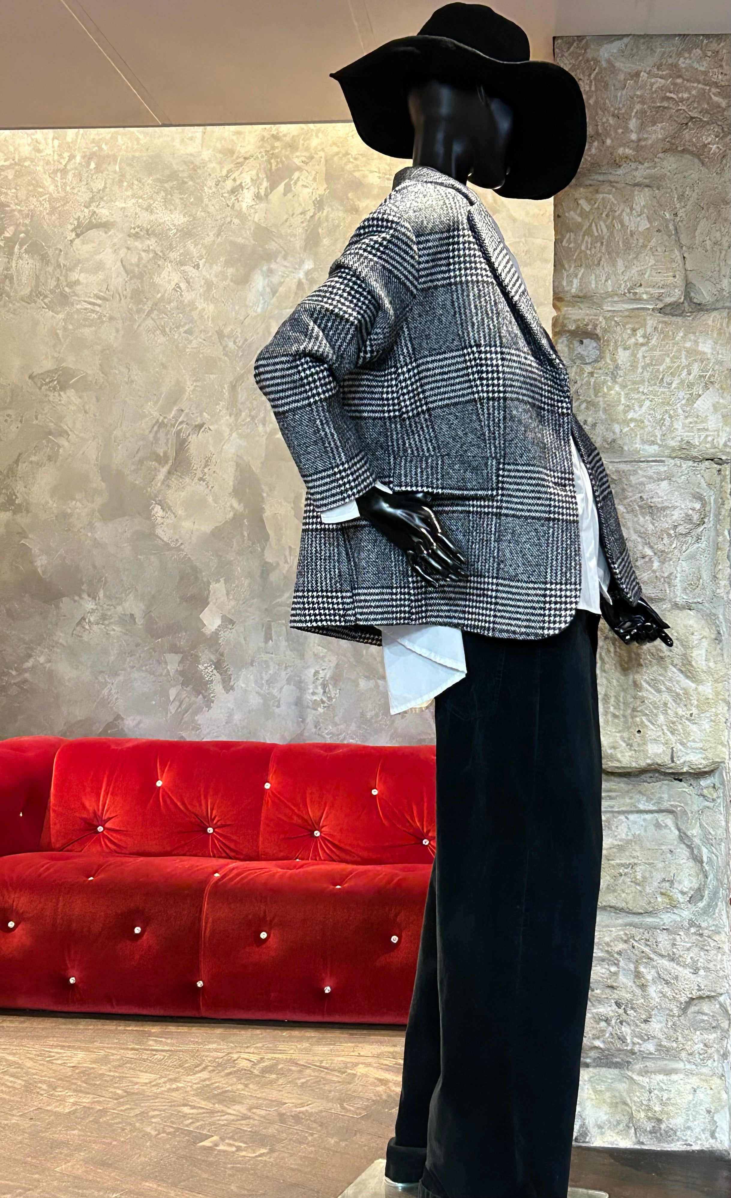 VESTE BLAZER COURTE OVERLIGHT