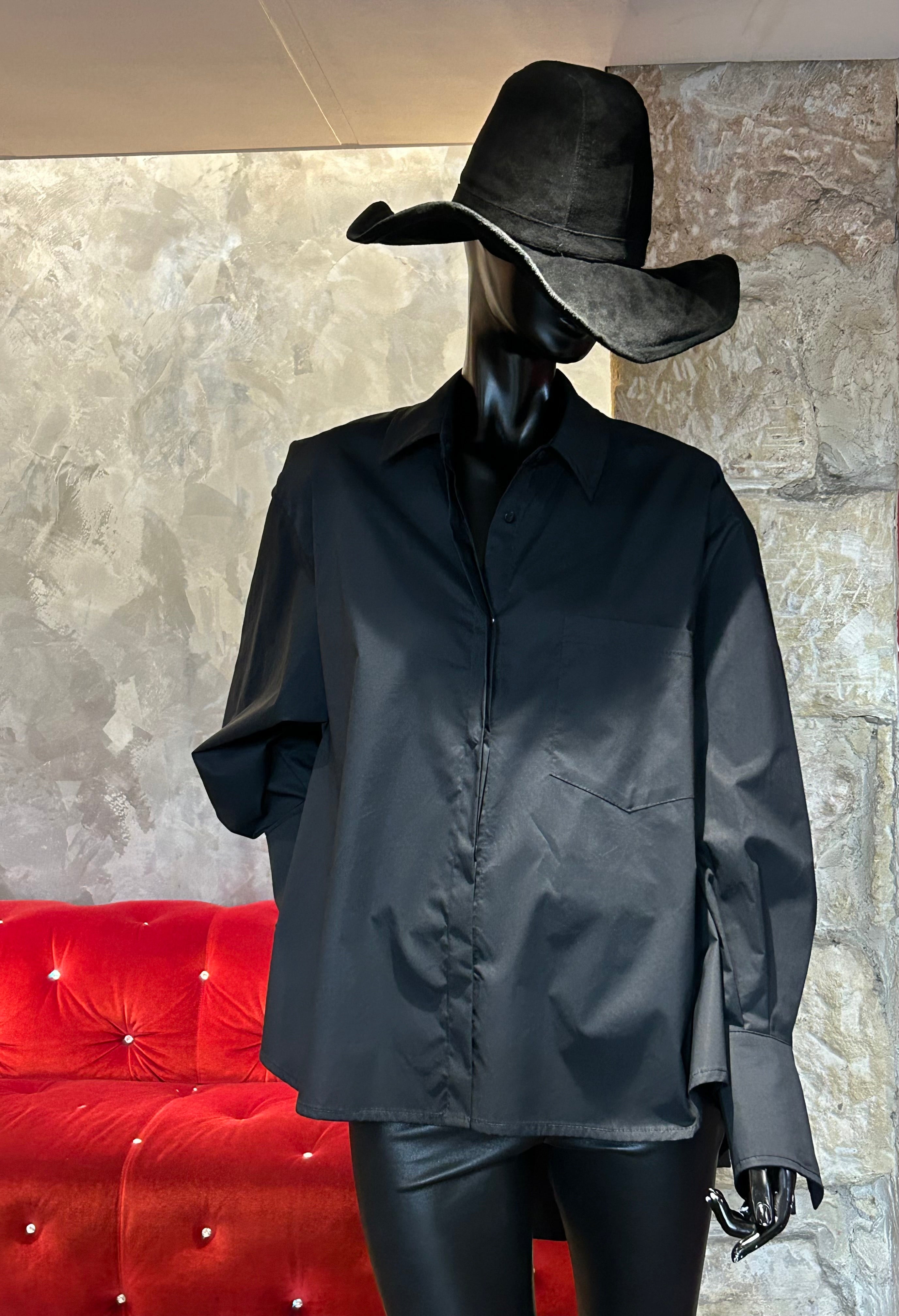 CHEMISE NOIRE OVER