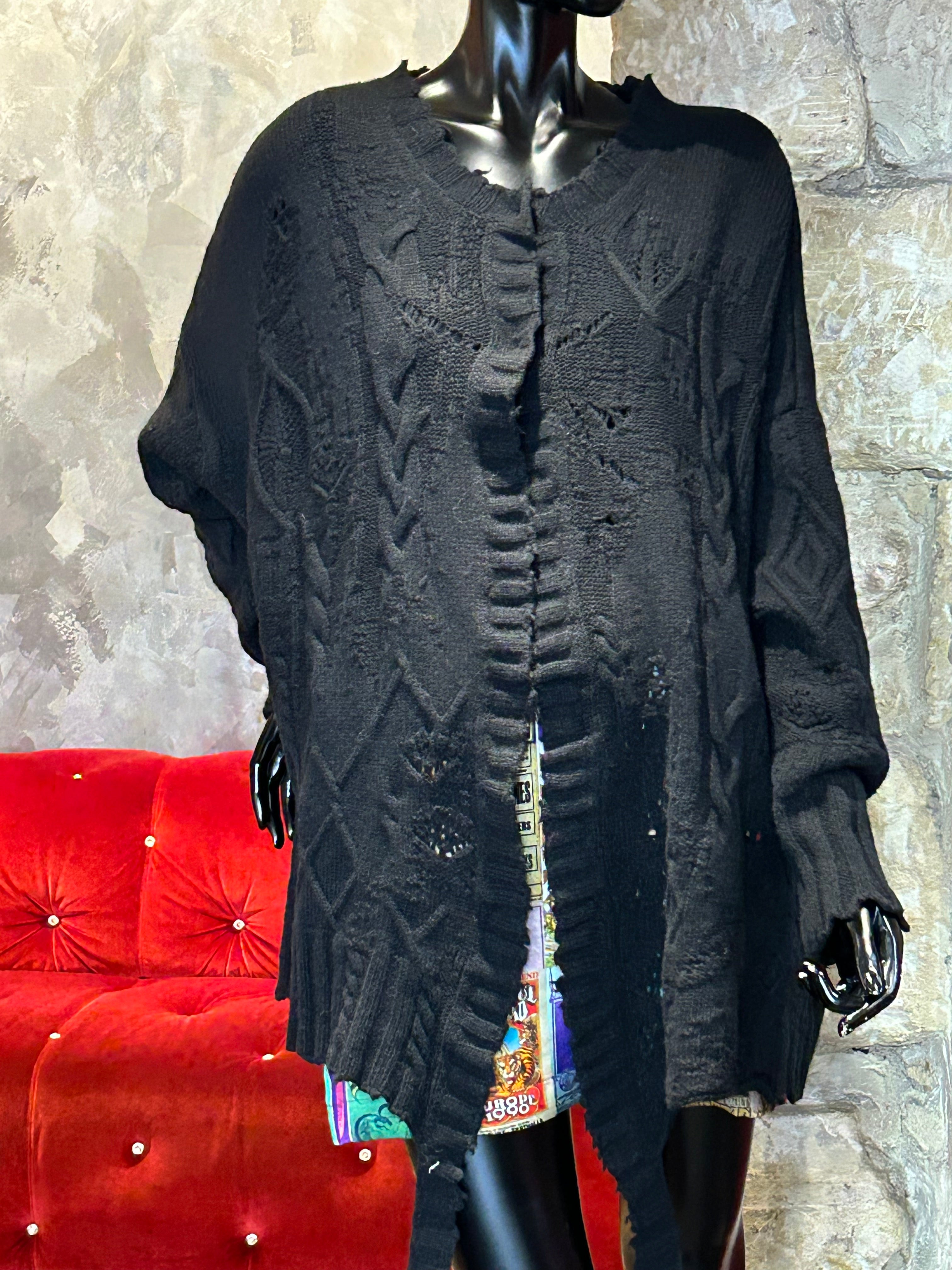 CARDIGAN OVERSIZE S.N NOIR
