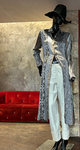 ROBE MANTEAU LONGUE ZÉBRA