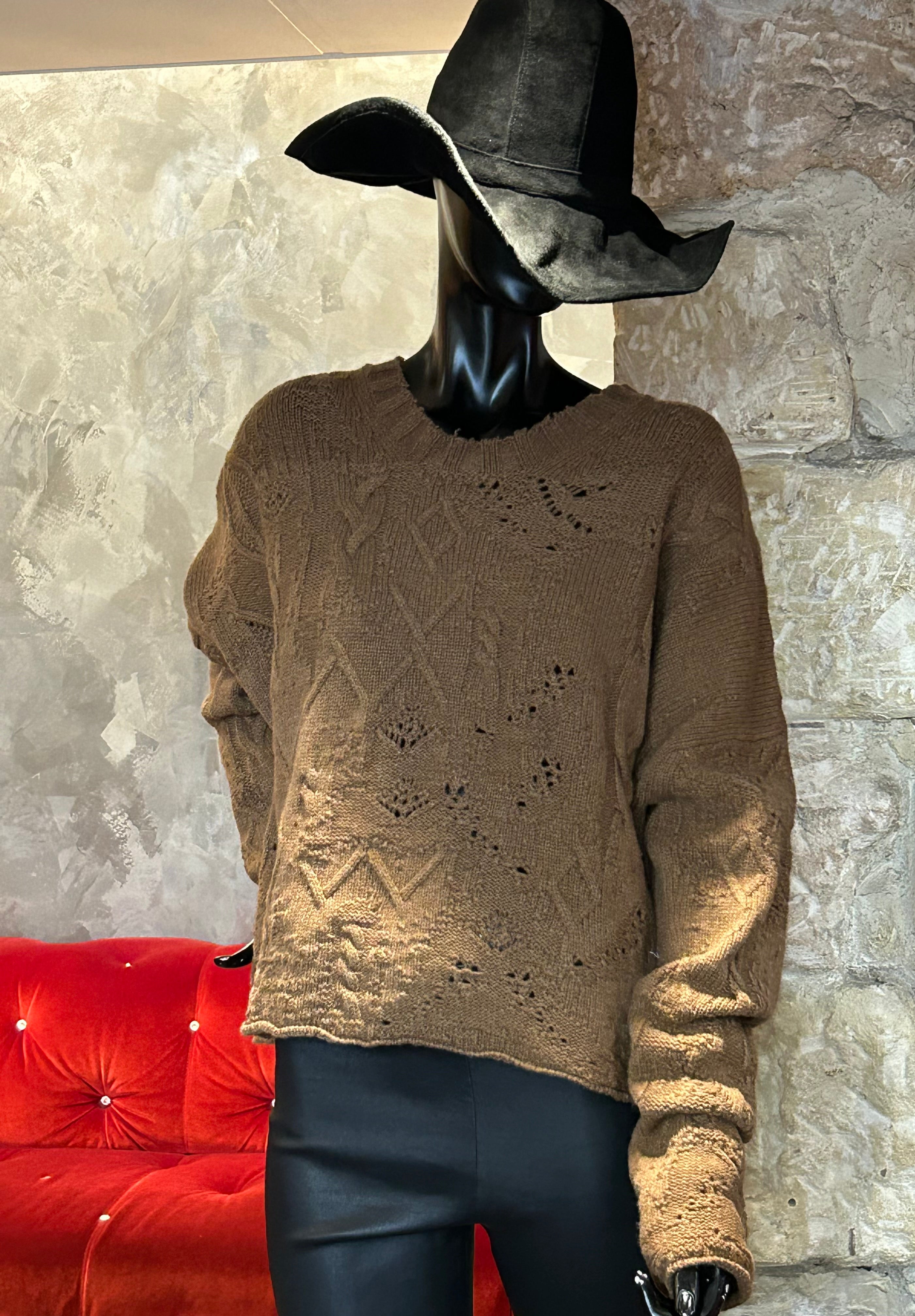 PULL COL ROND CAMEL