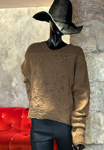 PULL COL ROND CAMEL