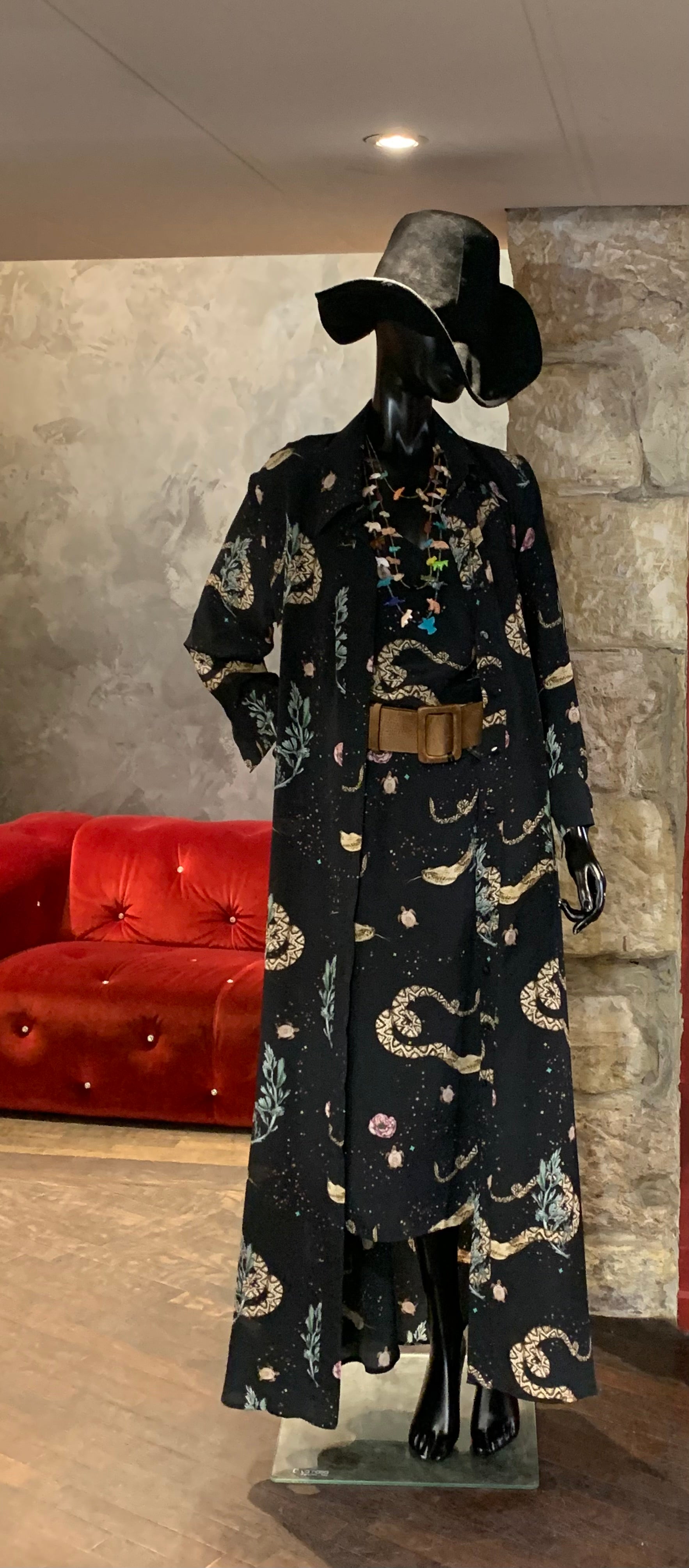 ROBE BRETELLES SNAKE JESSIE WESTERN