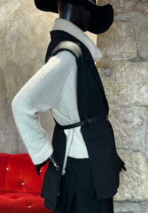 GILET OUVERT COTES