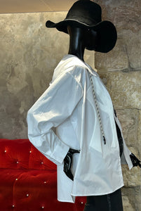 CHEMISE VESTE À CAPUCHE