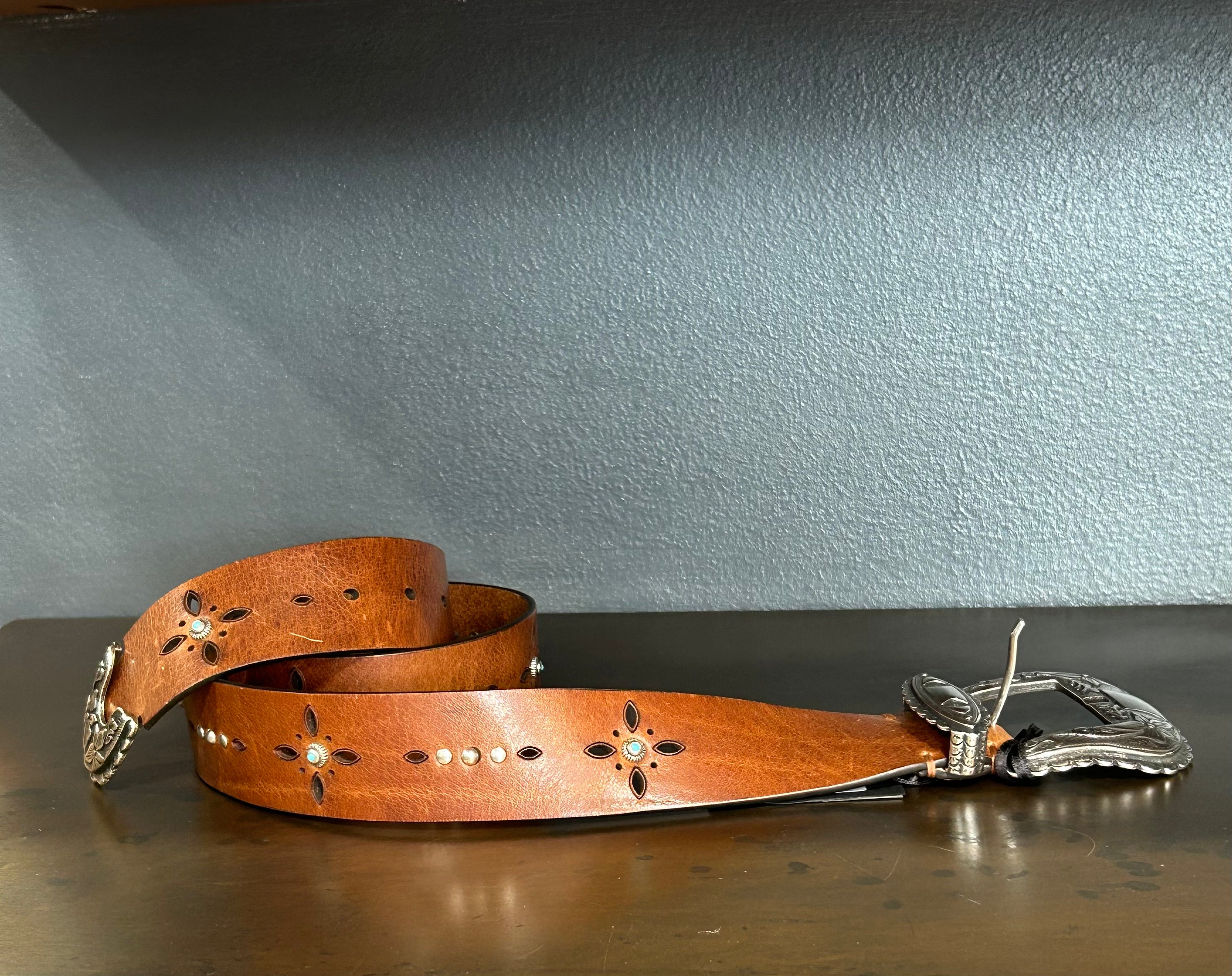 CEINTURE WESTERN TAN