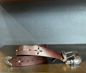 CEINTURE WESTERN CHOCO