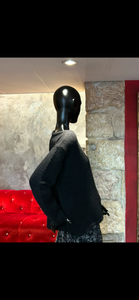 PULL COL ROND NOIR BABY ALPAGA