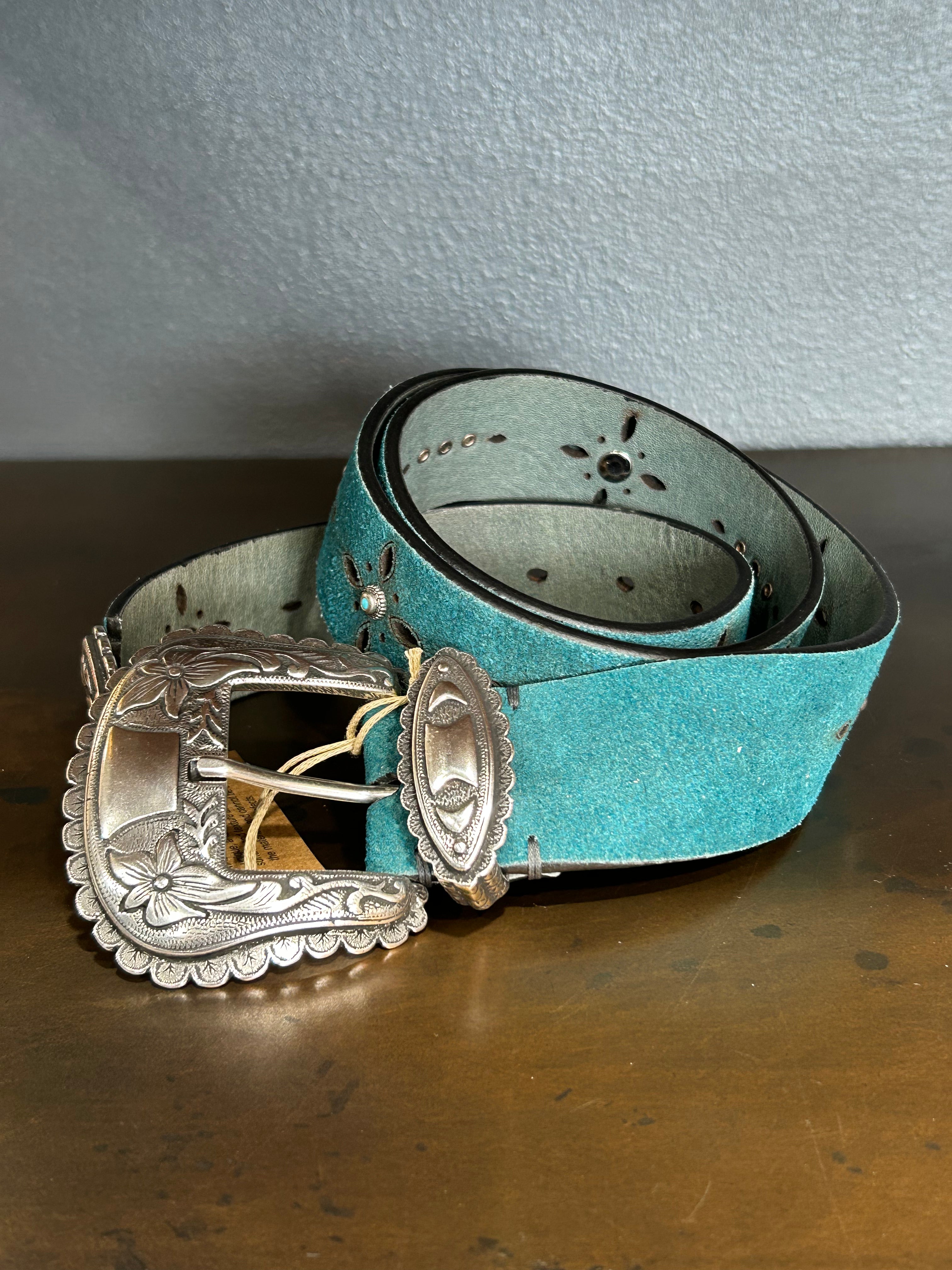 CEINTURE WESTERN TURQUOISE