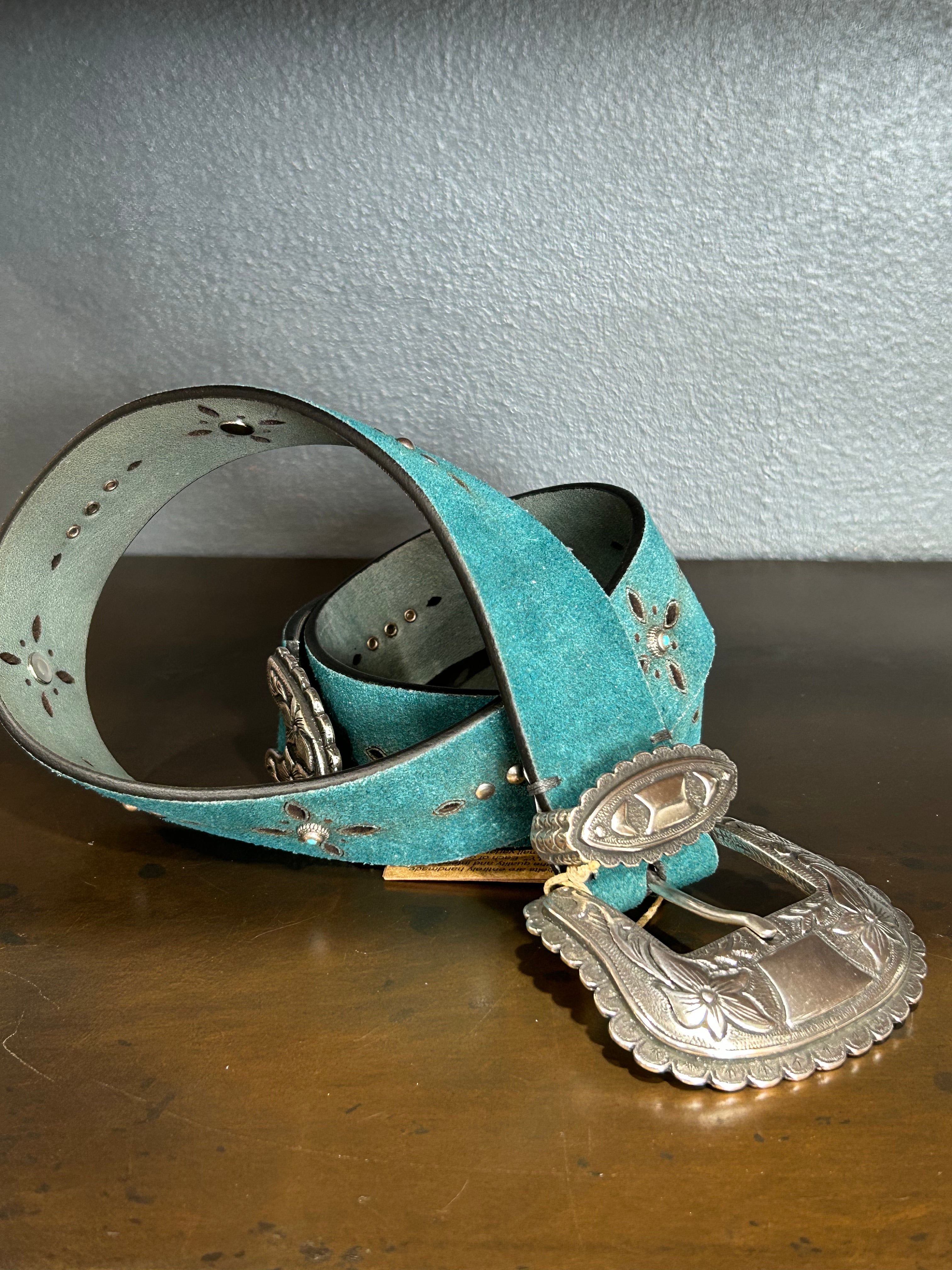 CEINTURE WESTERN TURQUOISE