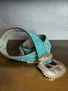 CEINTURE WESTERN TURQUOISE