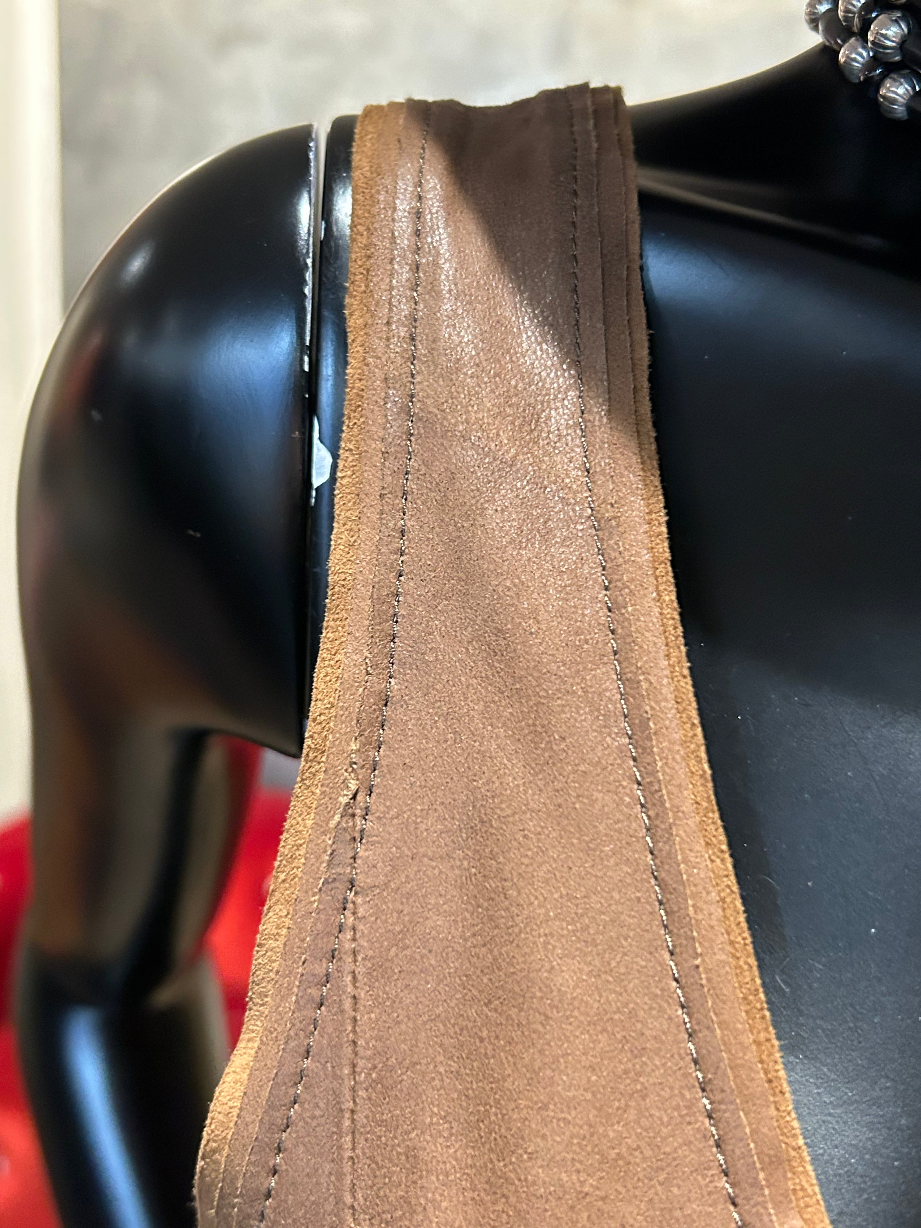 DÉBARDEUR CUIR WASHES TAN
