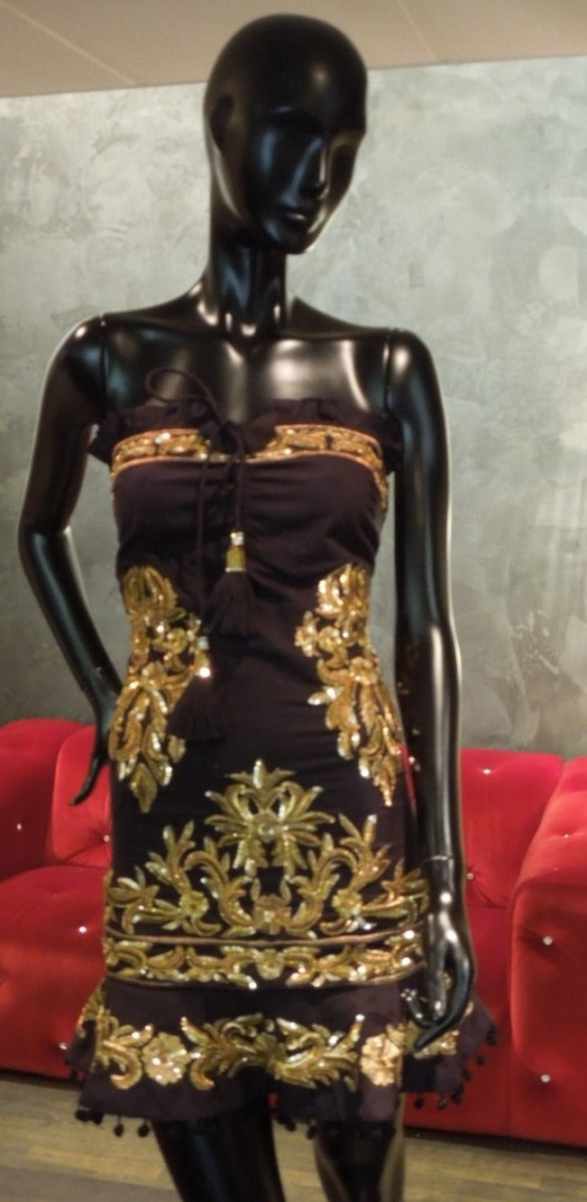 ROBE BLACK OLD GOLD