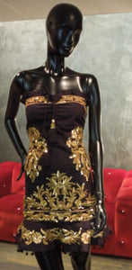 ROBE BLACK OLD GOLD