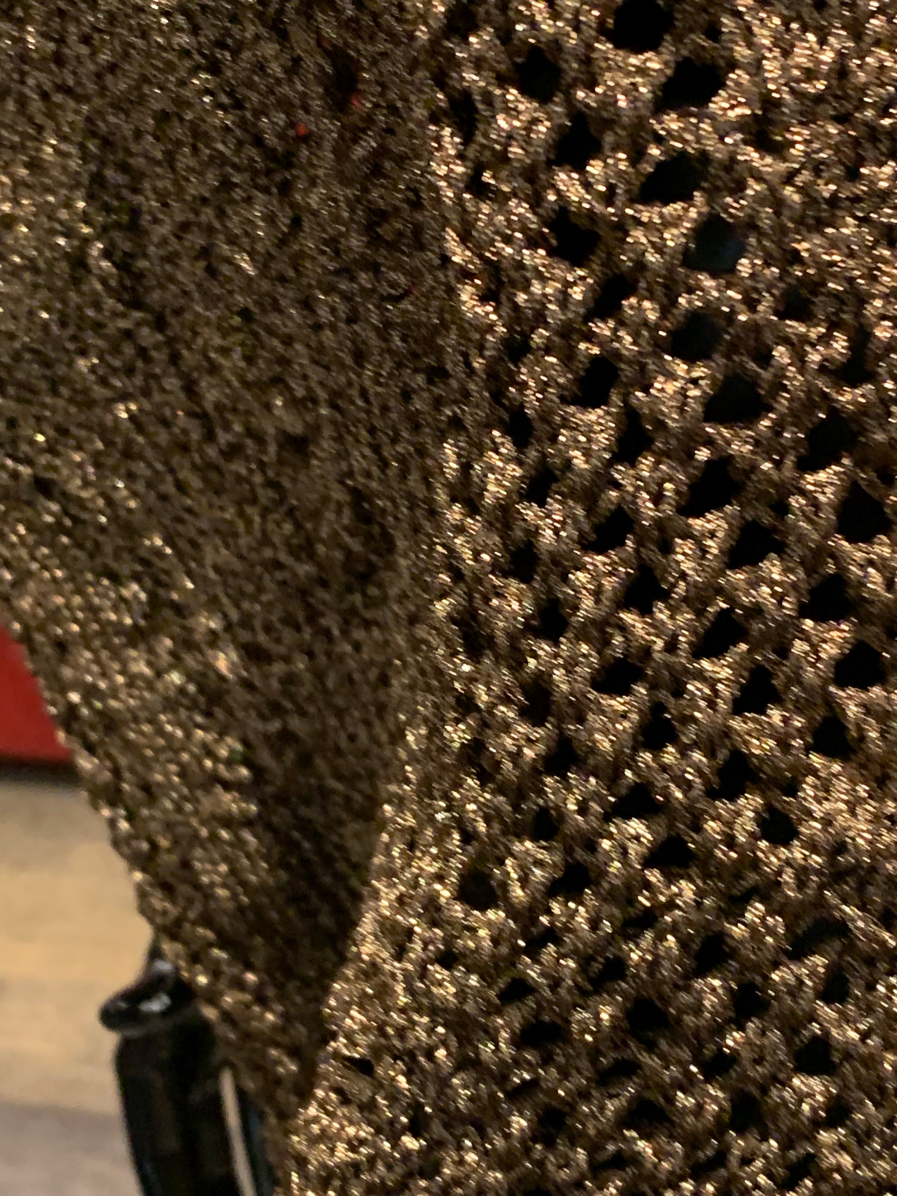MAILLE SANS MANCHES MÉTAL BRONZE