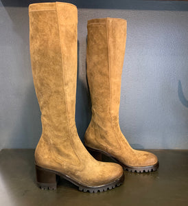 STRETCH SUEDE BOOTS