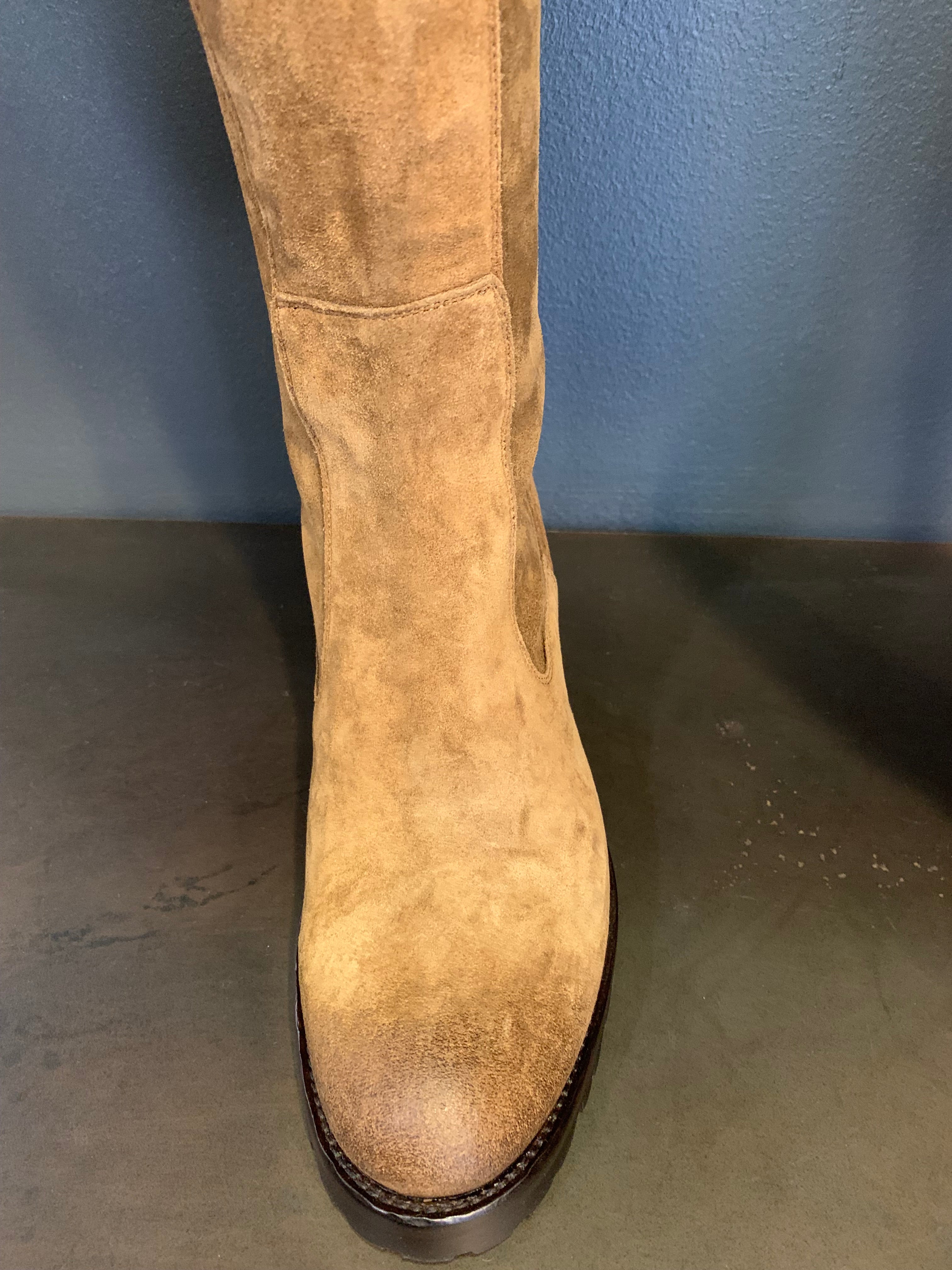 STRETCH SUEDE BOOTS