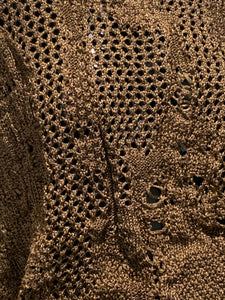 MAILLE SANS MANCHES MÉTAL BRONZE