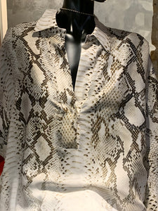 PYTHON PRINT LOOSE BLOUSE