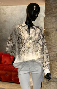 PYTHON PRINT LOOSE BLOUSE