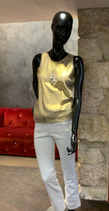 GOLD AND SILVER TANK TOP