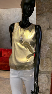 GOLD AND SILVER TANK TOP