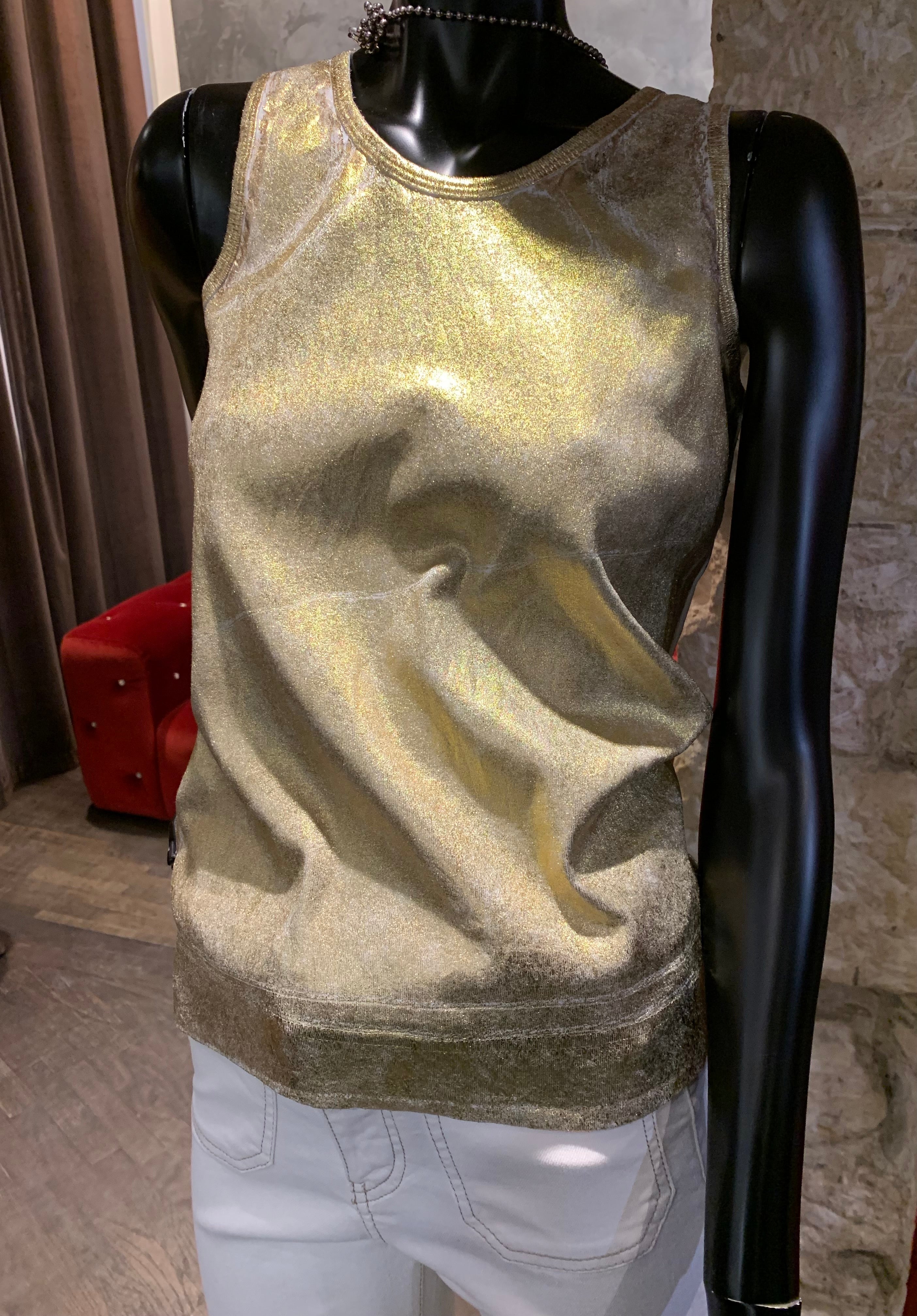 GOLD AND SILVER TANK TOP